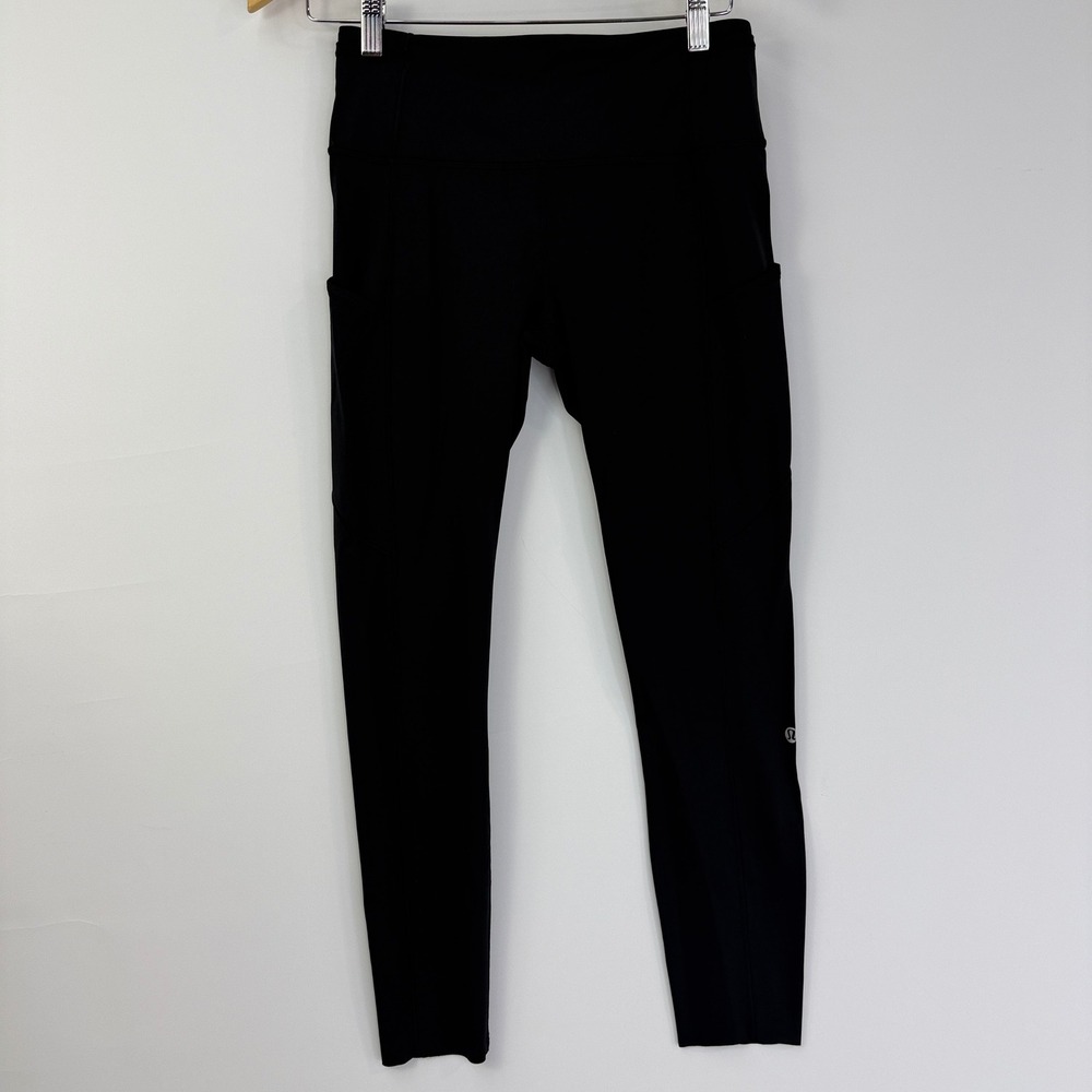 Lululemon Fast and Free Tight II Women 8 Black Nulux High Rise 25" W5BXQS